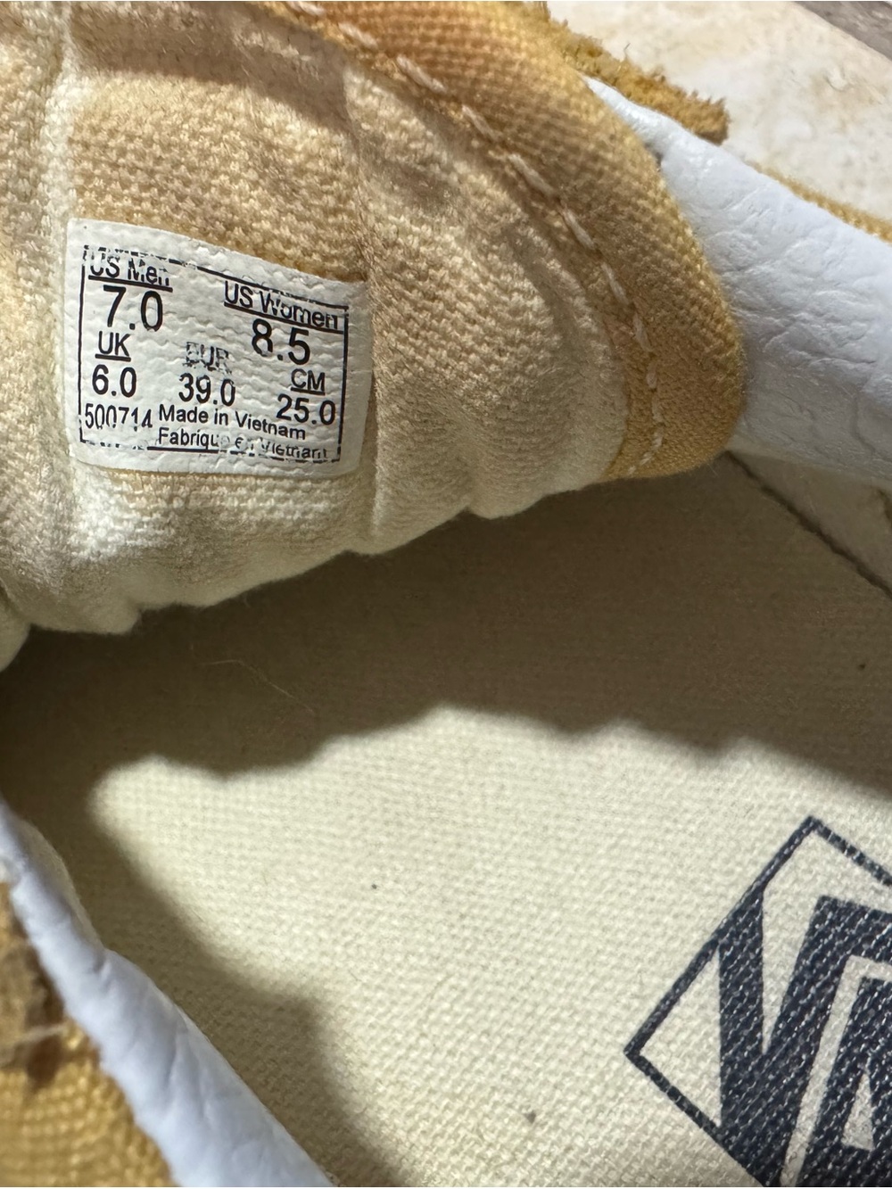 Vans Old Skool Suede Sneakers in Mustard Yellow - Picture 3 of 5